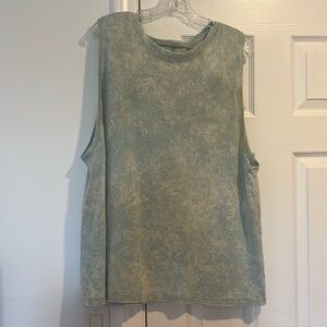 Lululemon loose fitting tank. Super comfy.